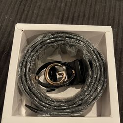 Mens Black Belt Fits Size 60/100 New In Box 