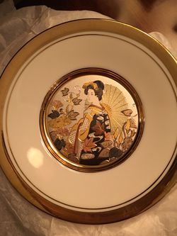 Japanese Floral Calendar Chokin Plate Collection (12 Unique Plates)