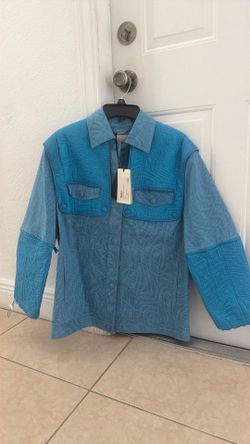 Fendi Roma Jacket FF Vertigo Denim 38