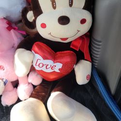 Monkey Plushy  Valentine's 