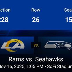 Rams VS Seahwaks 