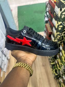 BAPE Bapesta Low-Top Patent Leather