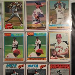 Vintage Baseball Cards: Seaver, Morgan, Bench