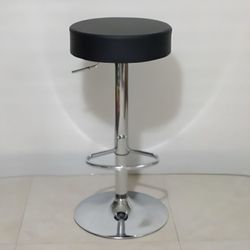 Black - ROUND barstool - Also In White Or Grey