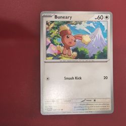 Buneary PRE Pokemon Card