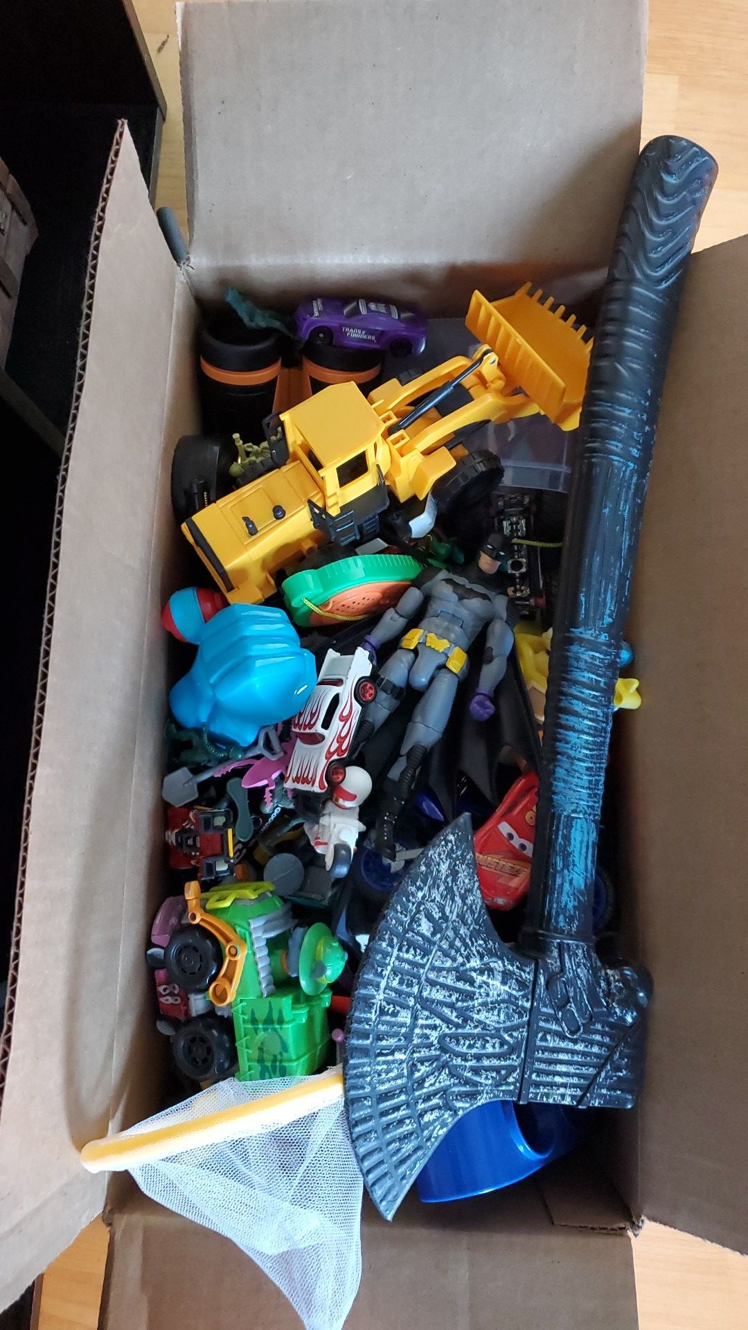 Free box of boy toys