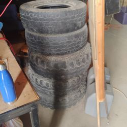 Tires And Set Of Rims That Go To A Dodge Pick Up