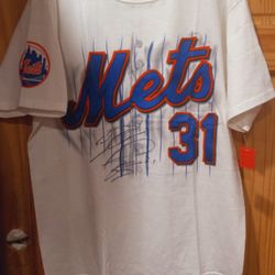 NY Mets-Mike Piazza Shirt-Sz L-1998 (NEW) 