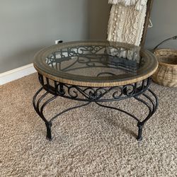 Metal And Glass Coffee Table