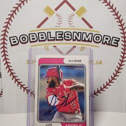 Luis Rengifo Angels Autographs Baseball Card 