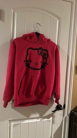Hello Kitty Hills heavy weight red hooded  sweatshirt size S