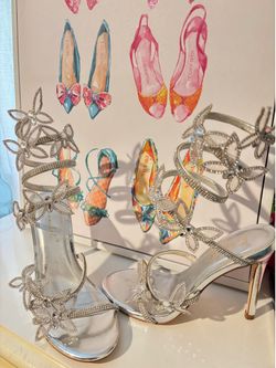butterfly wrap around heels