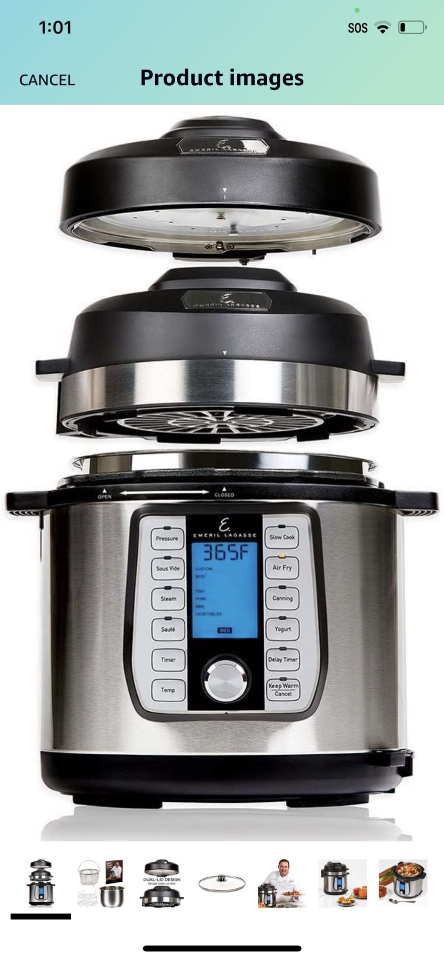 Slow Cooker Instant Pot Air Fryer Emeril Lagasse Pressure Cooker