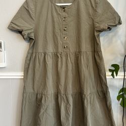 Women’s Madewell Button Dress Medium 