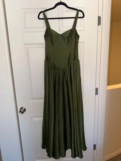 Size 4 Olive Dress with matching shawl