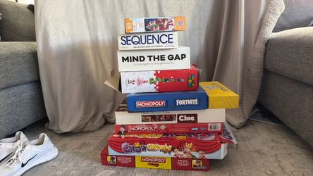 Lot of 10 Board Games Bundle