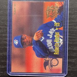 1995 Fleer Double Sided Roberto Alomar & Mariano Duncan Baseball Card #3 Of 25