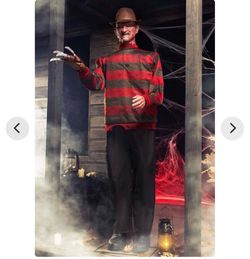 6FT Nightmare on Elm St. Freddy Krueger Animatronic Halloween Decoration