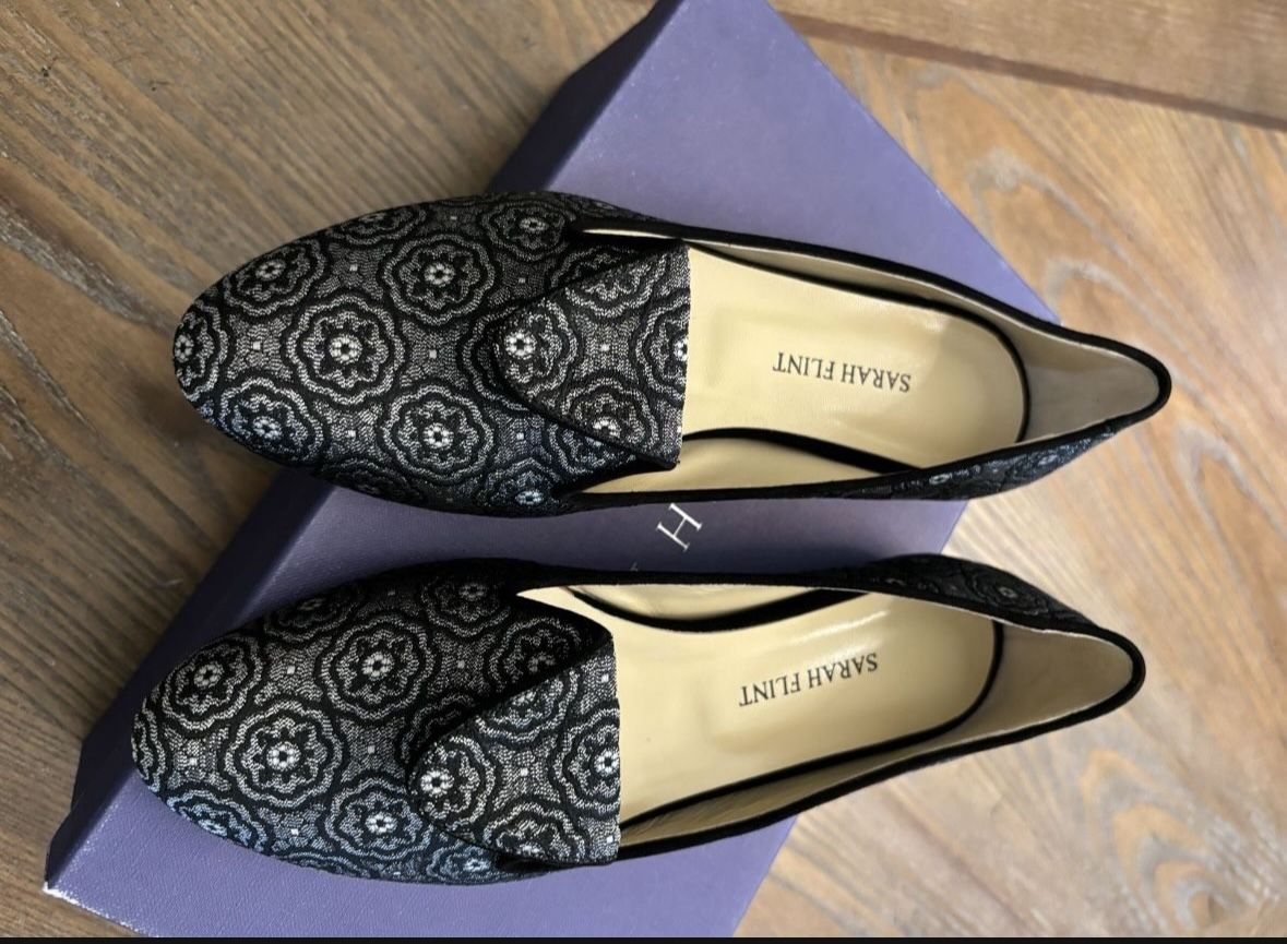Sarah Flint Andrea Brocade Loafer 🩶