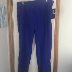 Royal Blue Nylon Wind Pants XL Tall