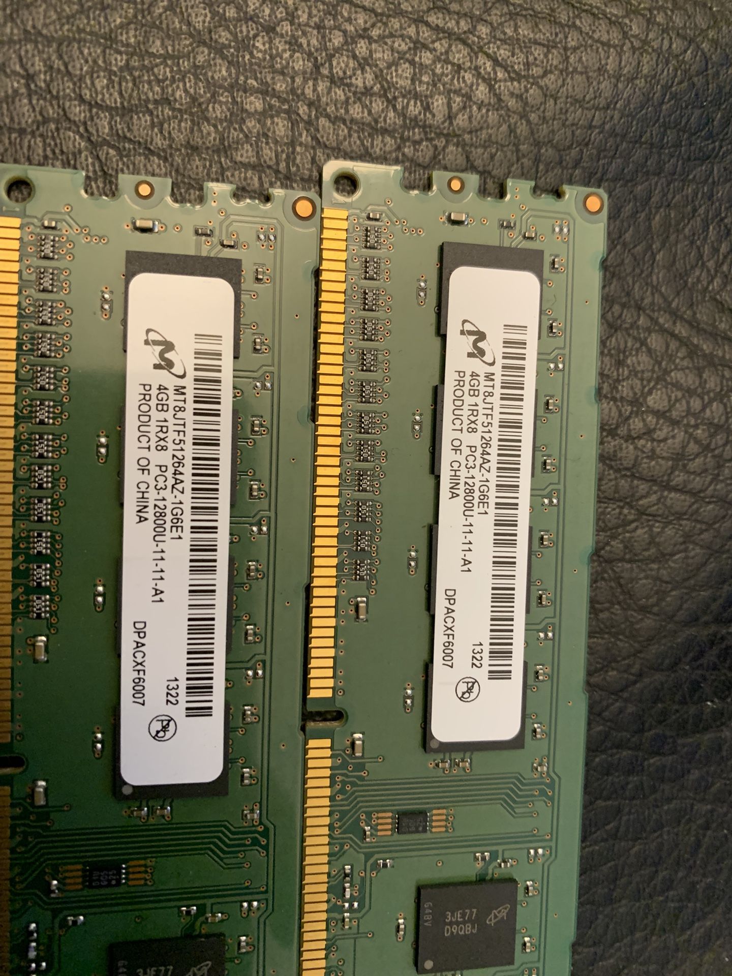 2 - 4GB STICKS OF MEMORY