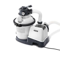 INTEX SX1500 Krystal Clear Sand Filter Pump for Above Ground Pools: 1500 GPH Pump Flow Rate – Improved Circulation and Filtration – Easy Installation