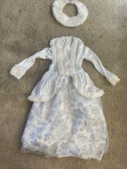 Girls Snow Queen Princess Costume Dress