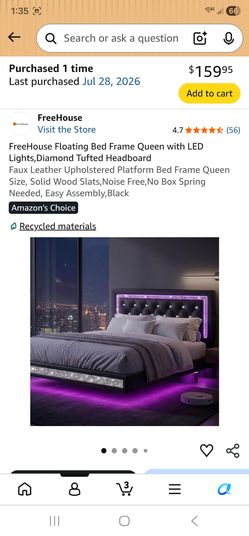 Queen mattress with Queen bed frame