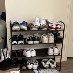 4-Tier Shoe Rack – Bronze | Simple, Sturdy & Space-Saving! $15 – Great condition