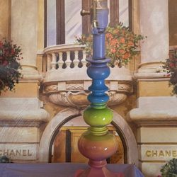 Custom Designed Rainbow Table Lamp 