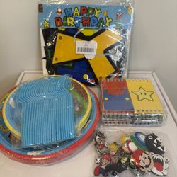 Mario Brothers Happy Birthday Party Supply New