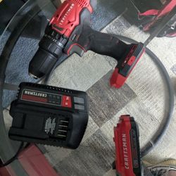 Craftsman Drill W Battery And Charger 