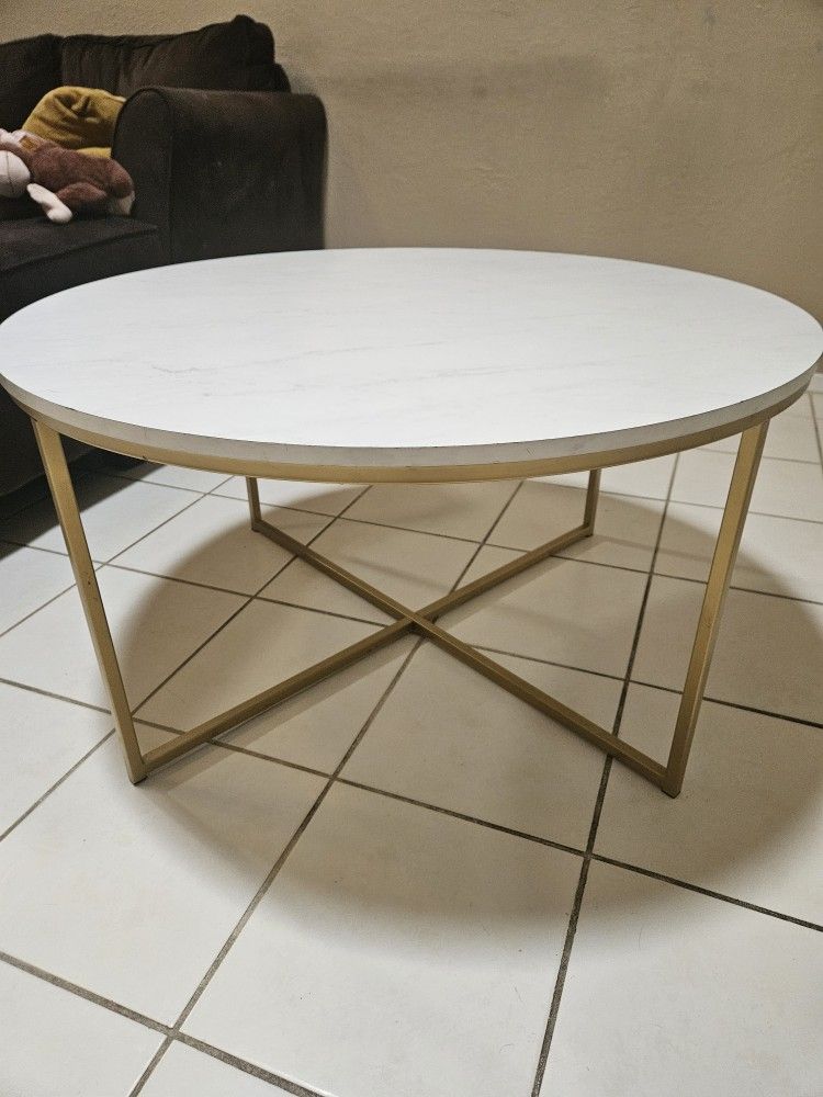 White coffee table