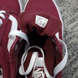 VANS-  Size 9.5.  Women's.  Dark Cranberry 