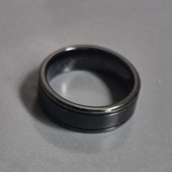 Triton Tungsten carbide black men's band ring size 12.5