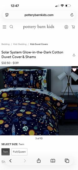 Pottery barn black out curtains and Twin Duvet