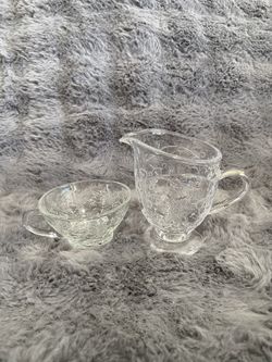 Princess House Sugar Bowl & Creamer Set