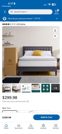 New zinus mattress