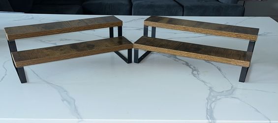2 Level Wooden Display