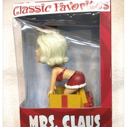 'Mrs. Claus' Holiday Friends Bobble Head - Resin - 6" Tall - w/Box *NEW*