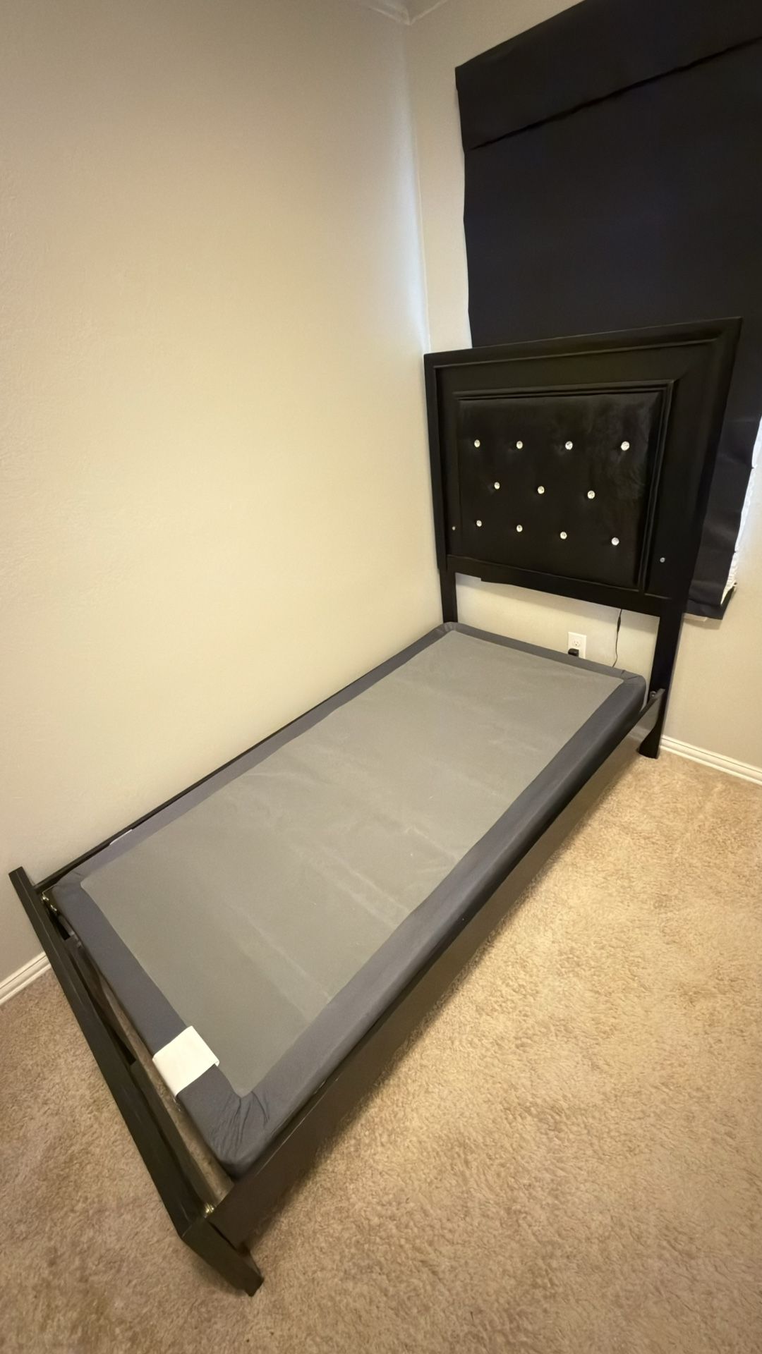 Twin Bed Frame With LED Lighting