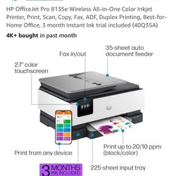 HP 8135e Printer/copier/scanner/fax