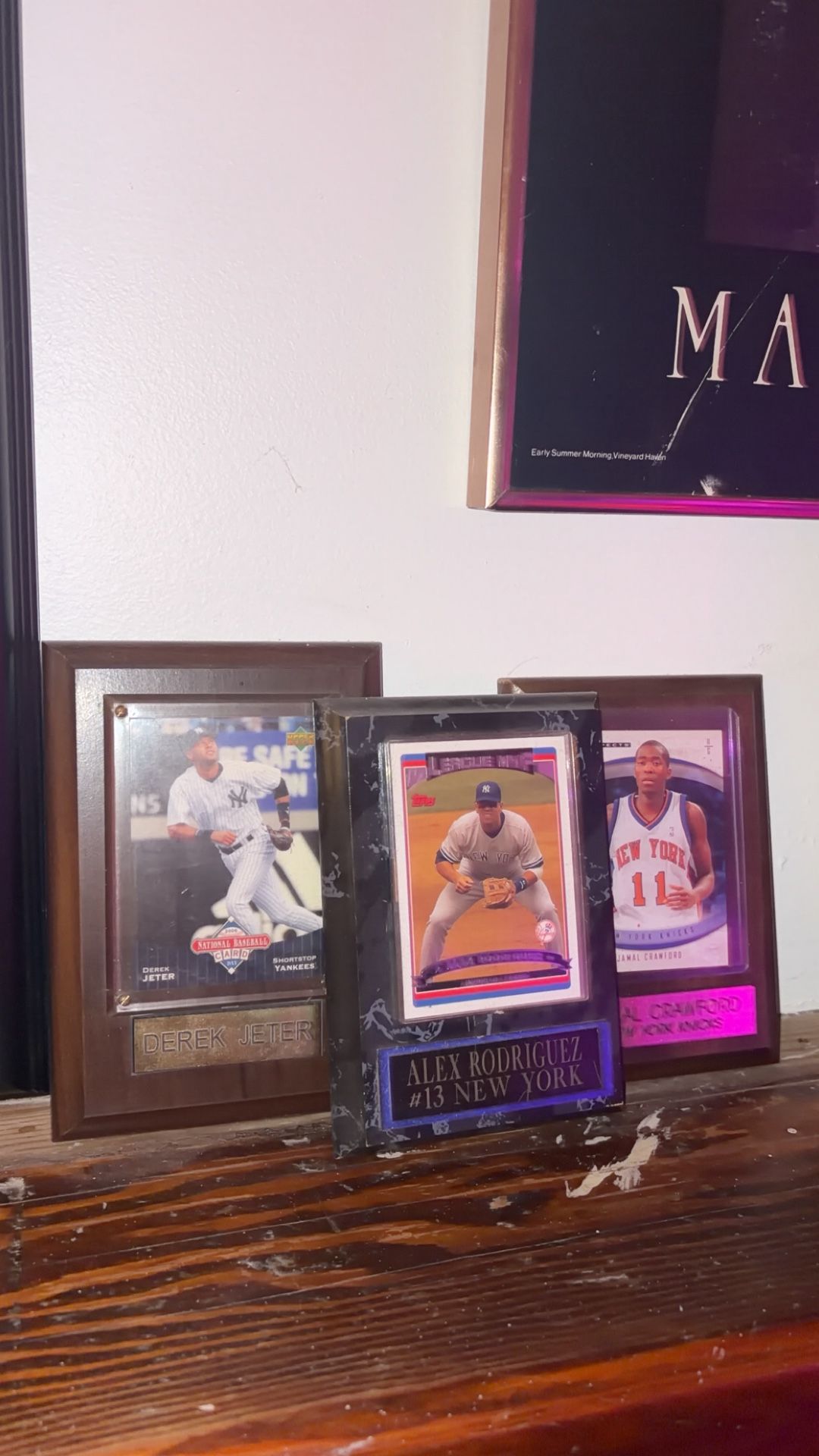 Sports Plaques Cards Lenron James Derek Jeter Alex Rodriguez Jason Giambi Carlos Beltran