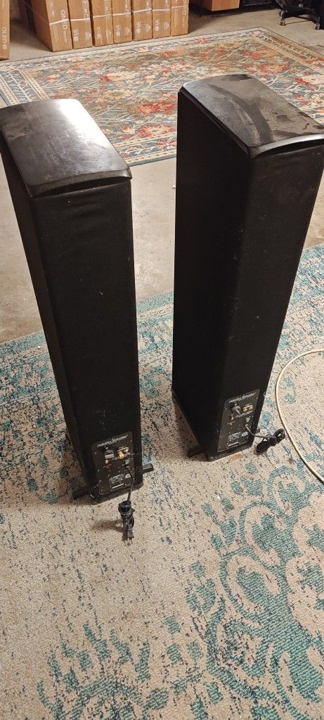 AS IS PAIR SPEAKER TOWERS DEFINITIVE TECHNOLOGY