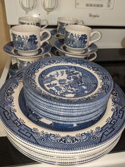 Blue Willow Pattern. Churchill England