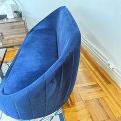 Blue Velvet Sofa