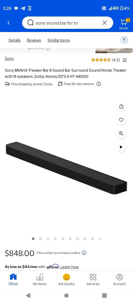 Sony Bravia Theater Bar 8 Sound bar Surround Sound Home Theater