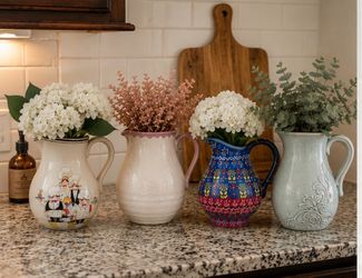 Vintage Decorative Pitchers Set of 4
