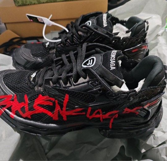 Black Balenciaga Red Grafitti