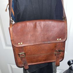Genuine Leather Satchel 